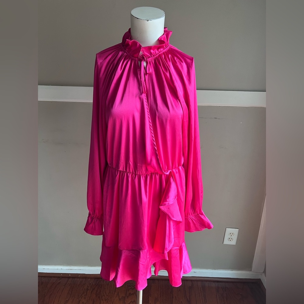 Dress Day Pink Gathered Dress